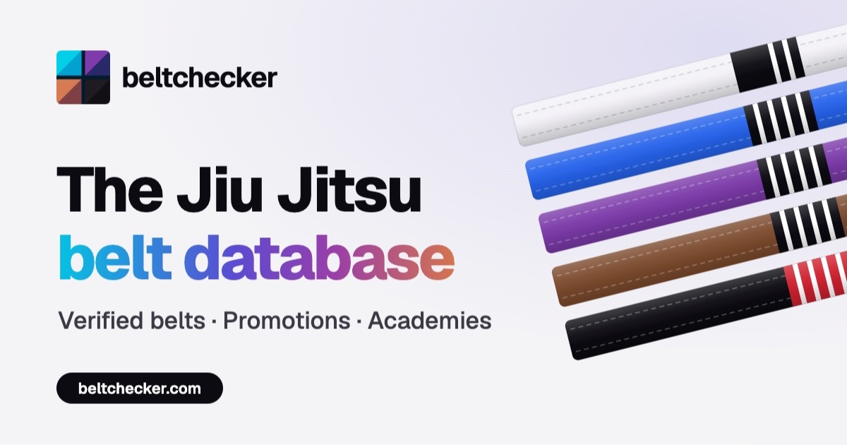 BJJ Beltchecker: Practitioner database & community based belt verification for Brazilian Jiu Jitsu
