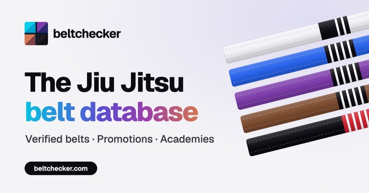 BJJ Beltchecker: Practitioner database & community based belt verification for Brazilian Jiu Jitsu
