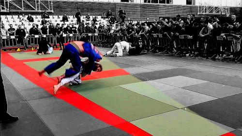 A highlight reel tai otoshi as a brown belt. Was competing up a weight class in northern Ireland.