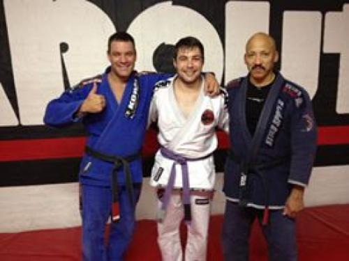 Purple belt · April 7, 2013 · Promoted by Wikus Swart