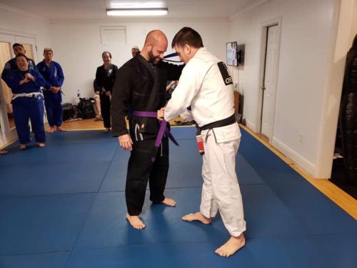 Purple belt · December 15, 2018 · Promoted by Professor Juan Reppin/CheckMat