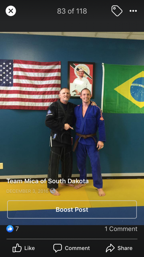 Brown belt · December 3, 2016 · Promoted by Mike Huitema