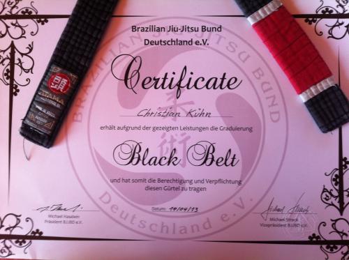 Black belt · April 14, 2013 · Promoted by Michael Haselein