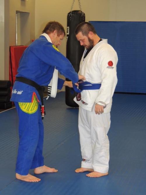 Blue belt · March 25, 2016 · Promoted by D.J. Wegesin