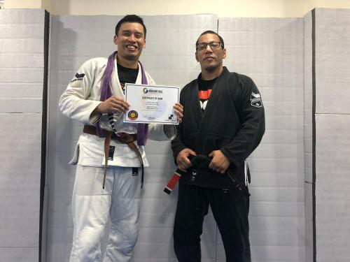 Brown belt · December 8, 2018 · Promoted by Major Overall