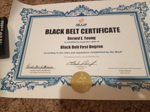 Black belt 1st degree · October 15, 2019 · Promoted by Thiago Stefanutti