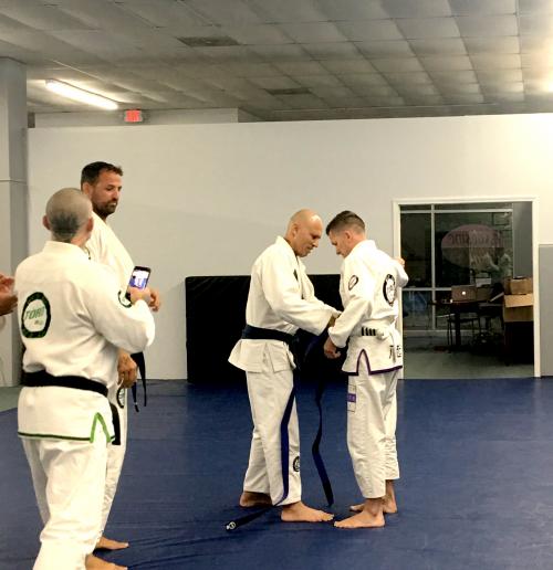 Blue belt · June 18, 2018 · Promoted by Royce Gracie