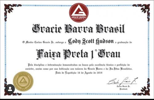 Black belt 1st degree · August 16, 2019 · Promoted by Samuel Braga