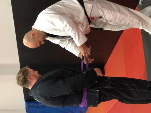 Purple belt · December 18, 2018 · Promoted by Andre Dedeco Almeida