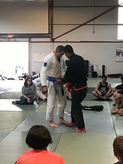 Blue belt · August 2, 2017 · Promoted by Derrick Garza