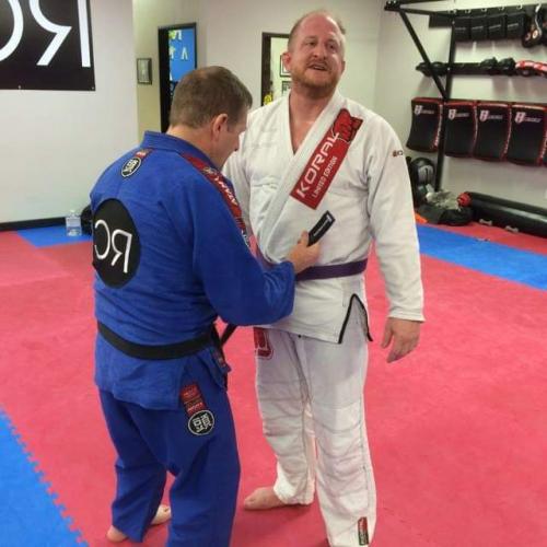 Purple belt · March 27, 2014 · Promoted by Sean Cooper