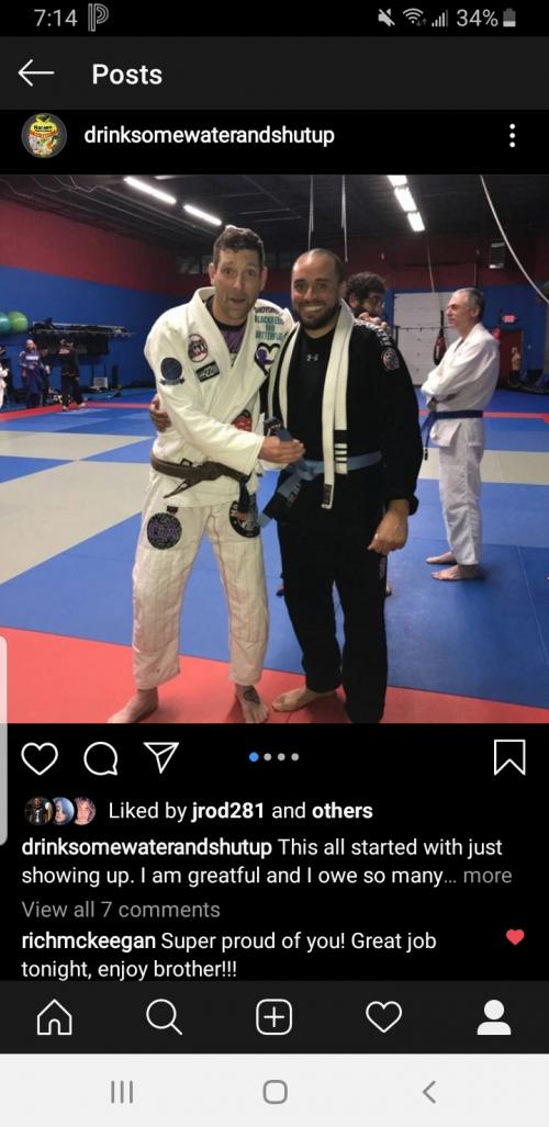 Blue belt · December 17, 2017 · Promoted by Rob Magao