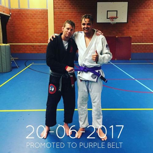 Purple belt · June 20, 2017 · Promoted by Henk Heneweer