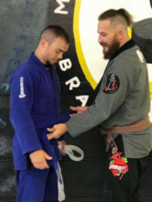 Blue belt · August 14, 2019 · Promoted by Gabriel Nixon