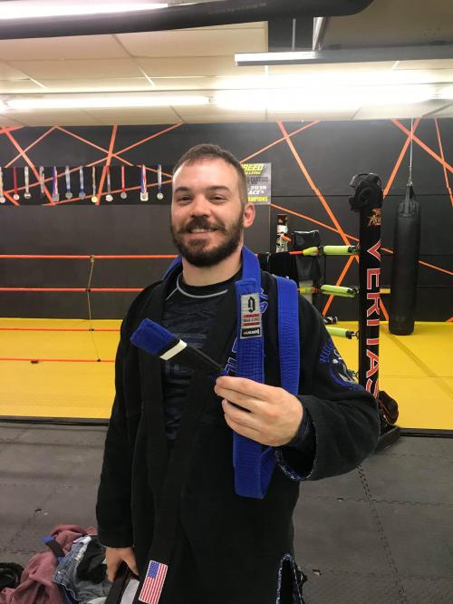 Blue belt · August 14, 2019 · Promoted by Gabriel Nixon