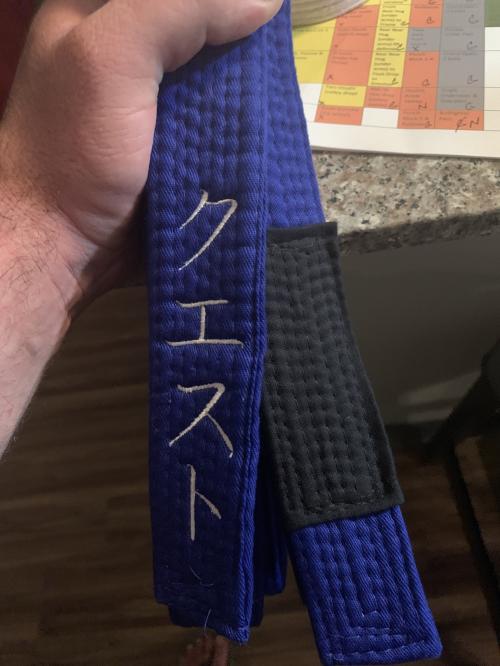Blue belt · July 8, 2019 · Promoted by Joshua Matanane