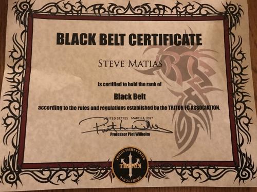 Black belt · March 4, 2017 · Promoted by Piet Wilhelm