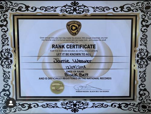 Black belt · December 8, 2018 · Promoted by Robson Moura