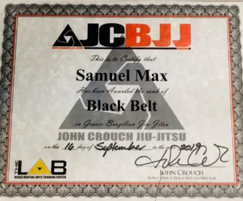 Black belt · September 16, 2019 · Promoted by John crouch