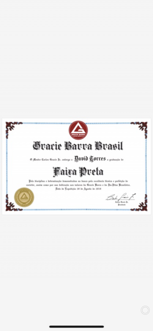 Black belt · September 28, 2019 · Promoted by Igor Andrade