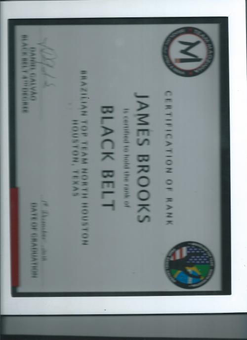 Black belt · December 1, 2018 · Promoted by Professor Daniel Galvao