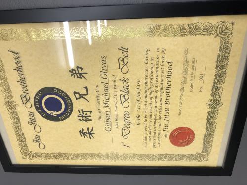 Black belt 1st degree · January 14, 2018 · Promoted by Nicholas Gregoriades
