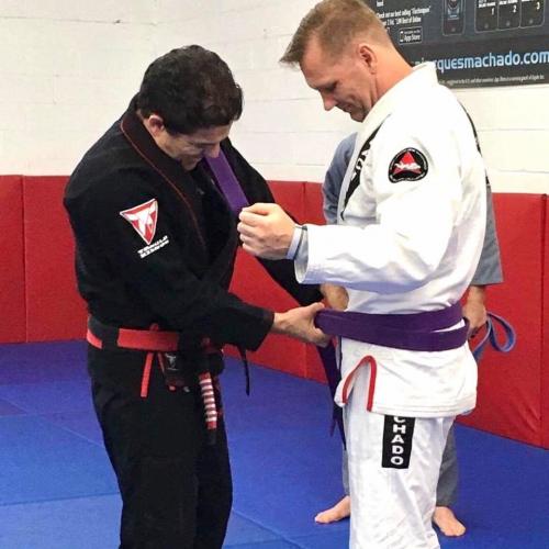 Purple belt · March 20, 2017 · Promoted by Master Jean Jacques Machado