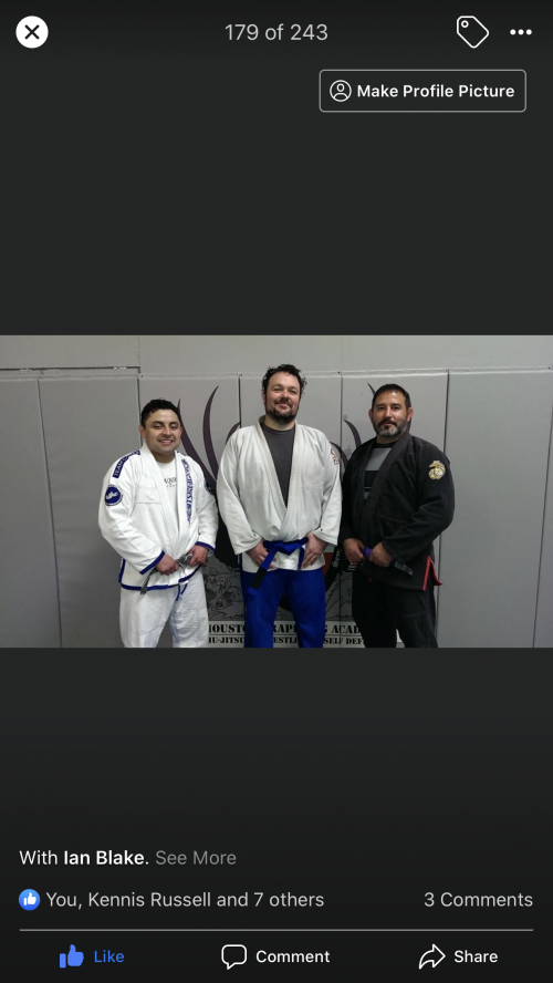 Blue belt · August 14, 2014 · Promoted by Art Alvarado