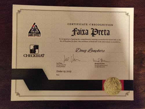 Black belt · October 19, 2019 · Promoted by Leo Viera