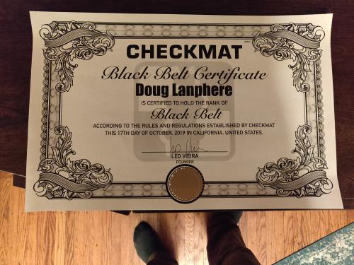 Black belt · October 19, 2019 · Promoted by Leo Viera