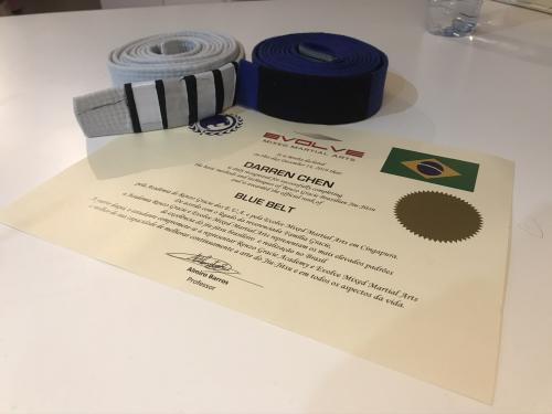 Blue belt · December 14, 2019 · Promoted by Almiro Barros