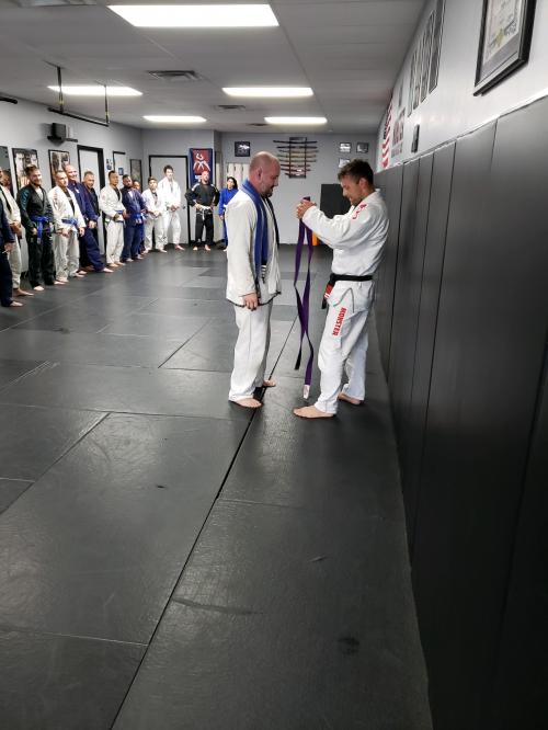 Purple belt · September 4, 2019 · Promoted by Derek Mangi