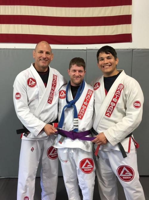 Purple belt · December 8, 2018 · Promoted by Professor Scott Carr