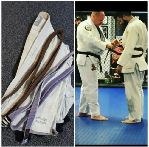 Brown belt · September 20, 2016 · Promoted by Jim Thrift