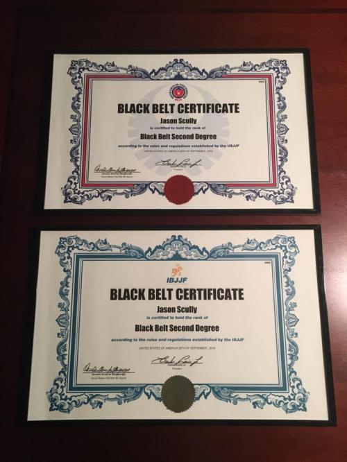 Black belt 2nd degree · April 25, 2016 · Promoted by Jared Weiner