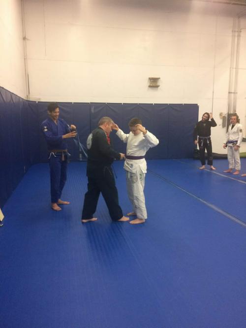Purple belt · December 3, 2017 · Promoted by Vincent Guy
