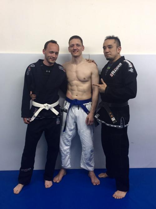 Blue belt · April 15, 2017 · Promoted by Yamazaki Akira