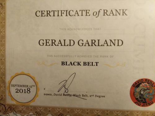 Black belt · September 18, 2018 · Promoted by David G. Reilly