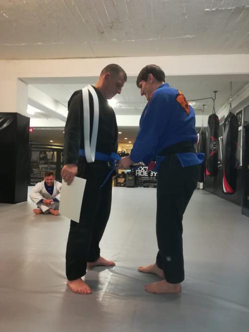 Blue belt · December 17, 2018 · Promoted by Douglas Mayer