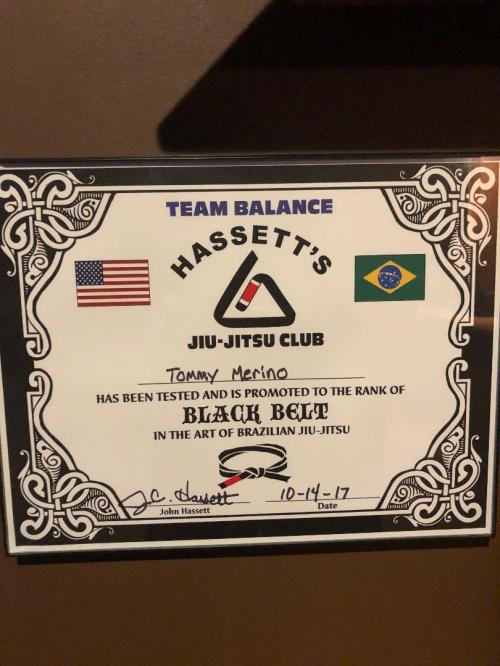 Black belt · October 14, 2017 · Promoted by John Hassett