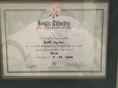 Blue belt · September 24, 2004 · Promoted by Saulo Ribeiro