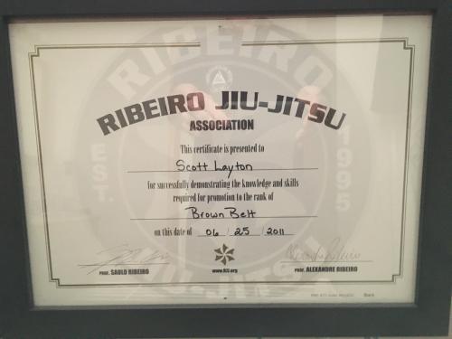 Brown belt · June 25, 2011 · Promoted by Saulo Ribeiro