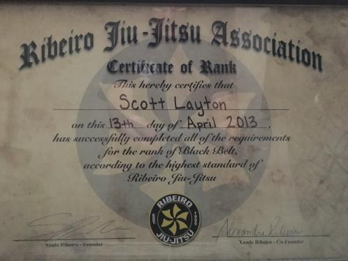 Black belt · April 13, 2013 · Promoted by Saulo and Xande Ribeiro