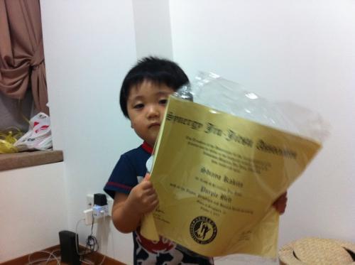 Purple belt · October 5, 2012 · Promoted by Niko Han