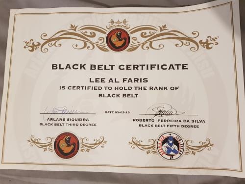 Black belt · February 3, 2019 · Promoted by Arlans Siqueira