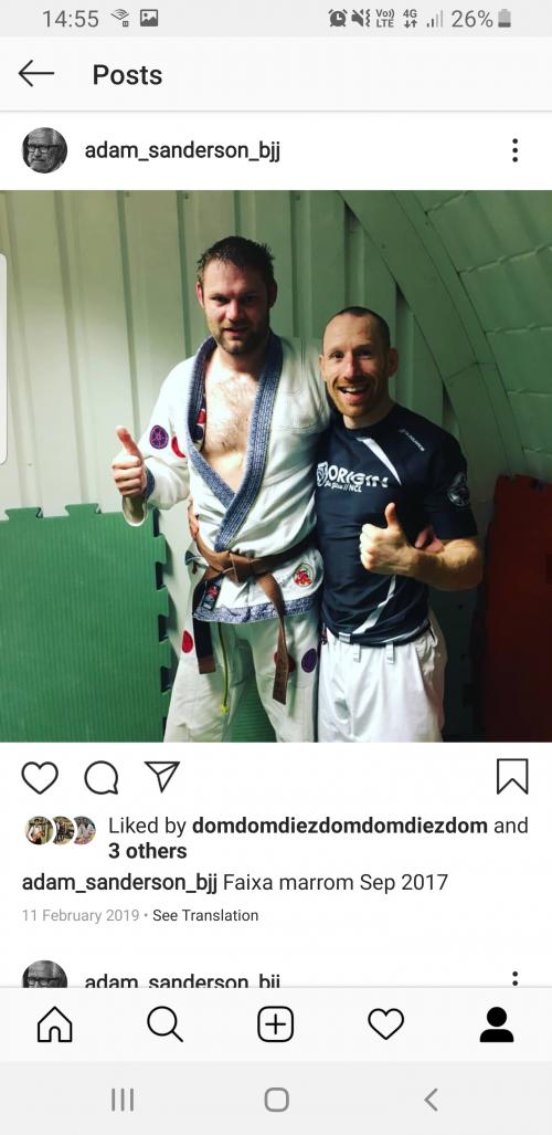 Brown belt · September 13, 2017 · Promoted by Ian malone