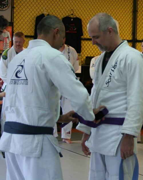 Purple belt · November 4, 2013 · Promoted by Royce Gracie