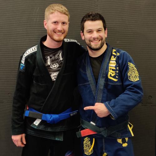 Blue belt · October 30, 2019 · Promoted by Jon Hand
