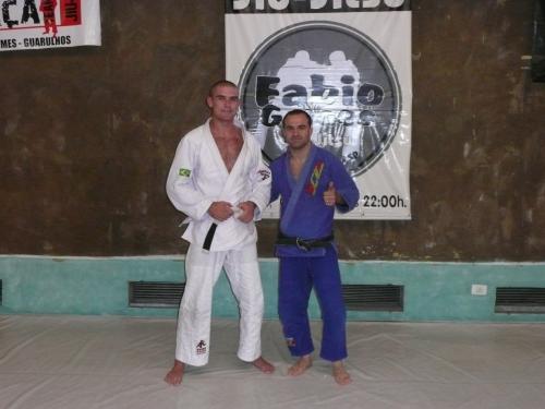 White belt in Sao Paulo with Prof Fabio Gomes, Nova Forca Head, 18.09.08