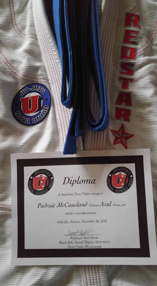 Blue belt · November 26, 2016 · Promoted by Scott Lewis